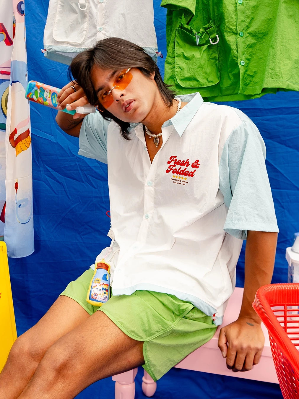 Loads Of Fun Workshirt White - Oh.Irv