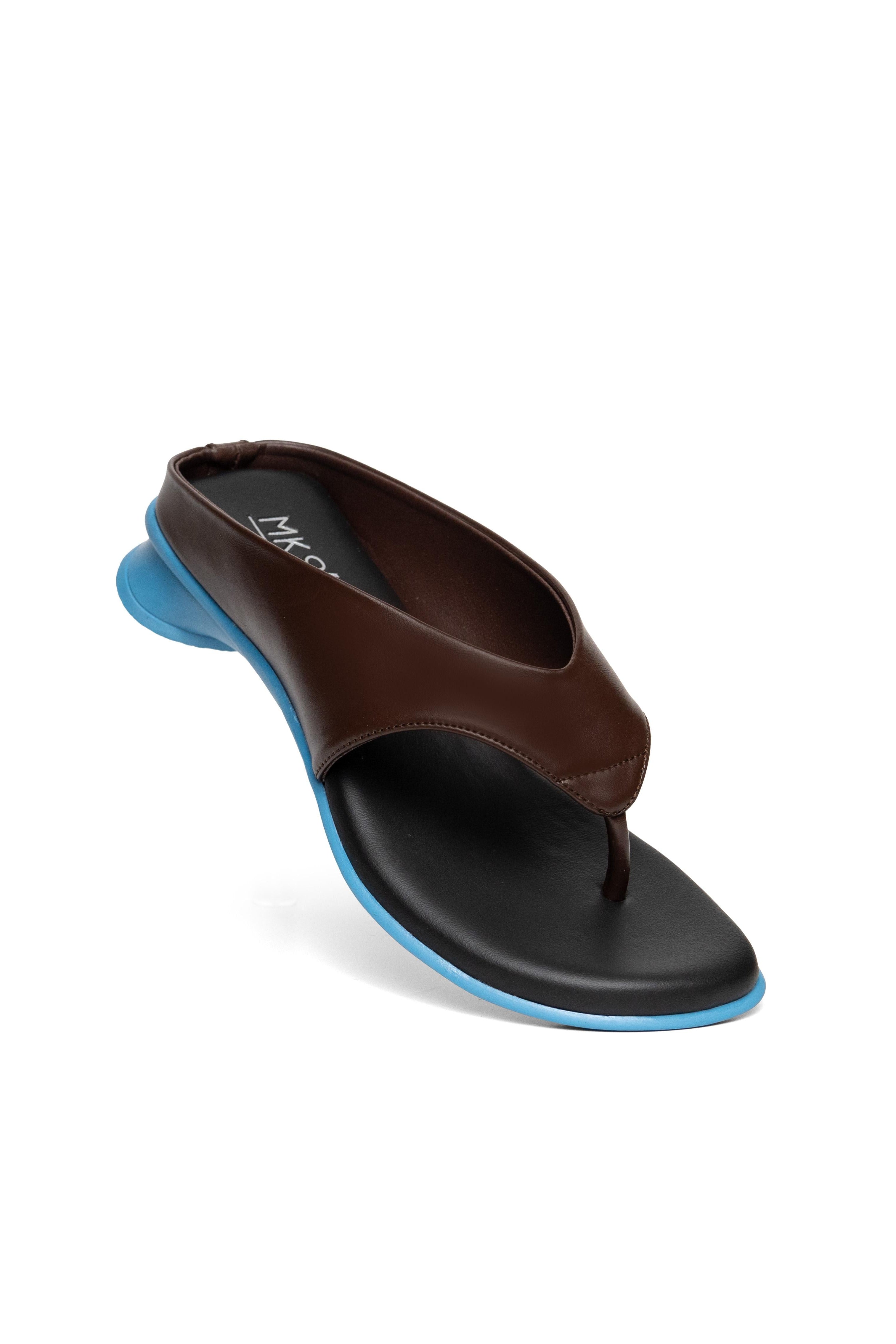 Pota Blue Brown - Mks Shoes