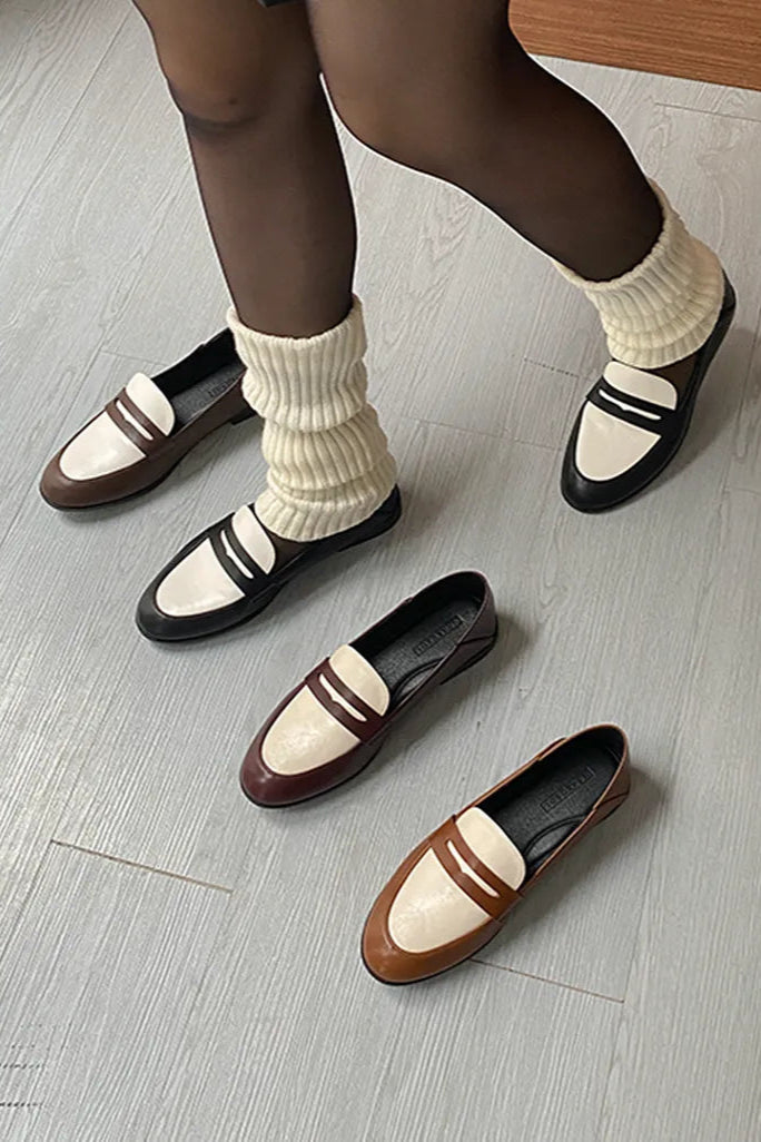 Maple Twotone Loafers - Nakedsol