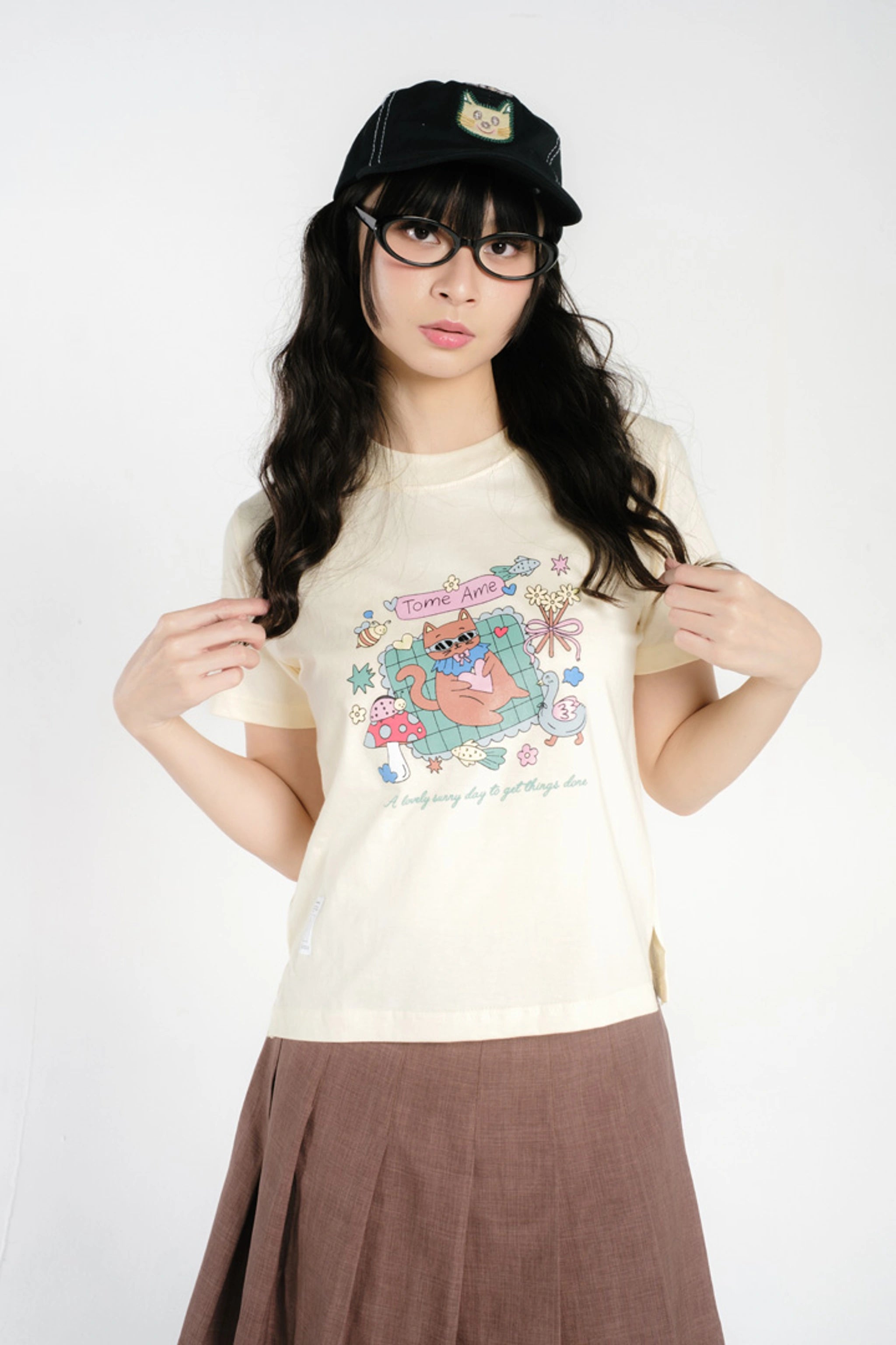 Miya Crop Tee - Tome Ame