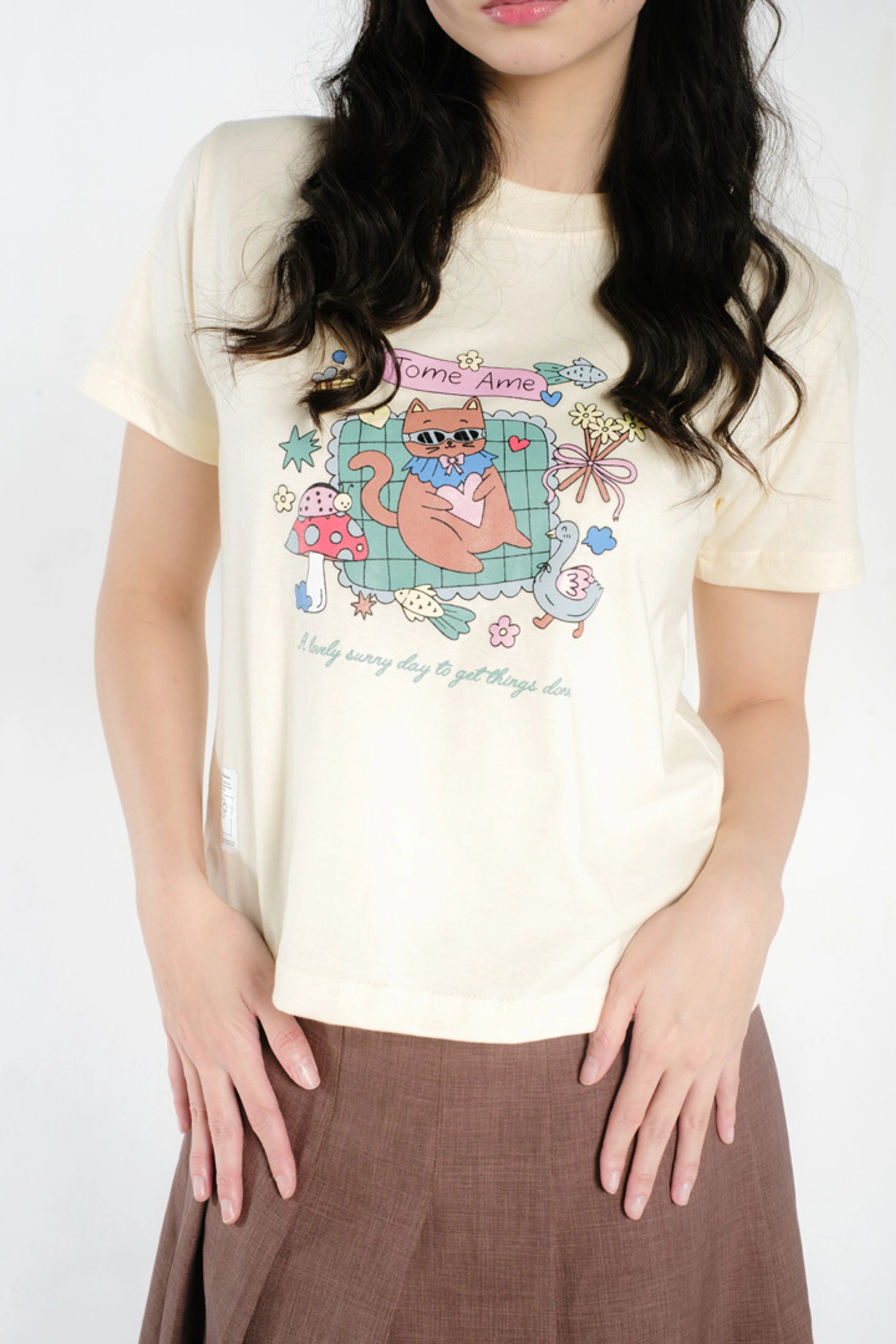Miya Crop Tee - Tome Ame