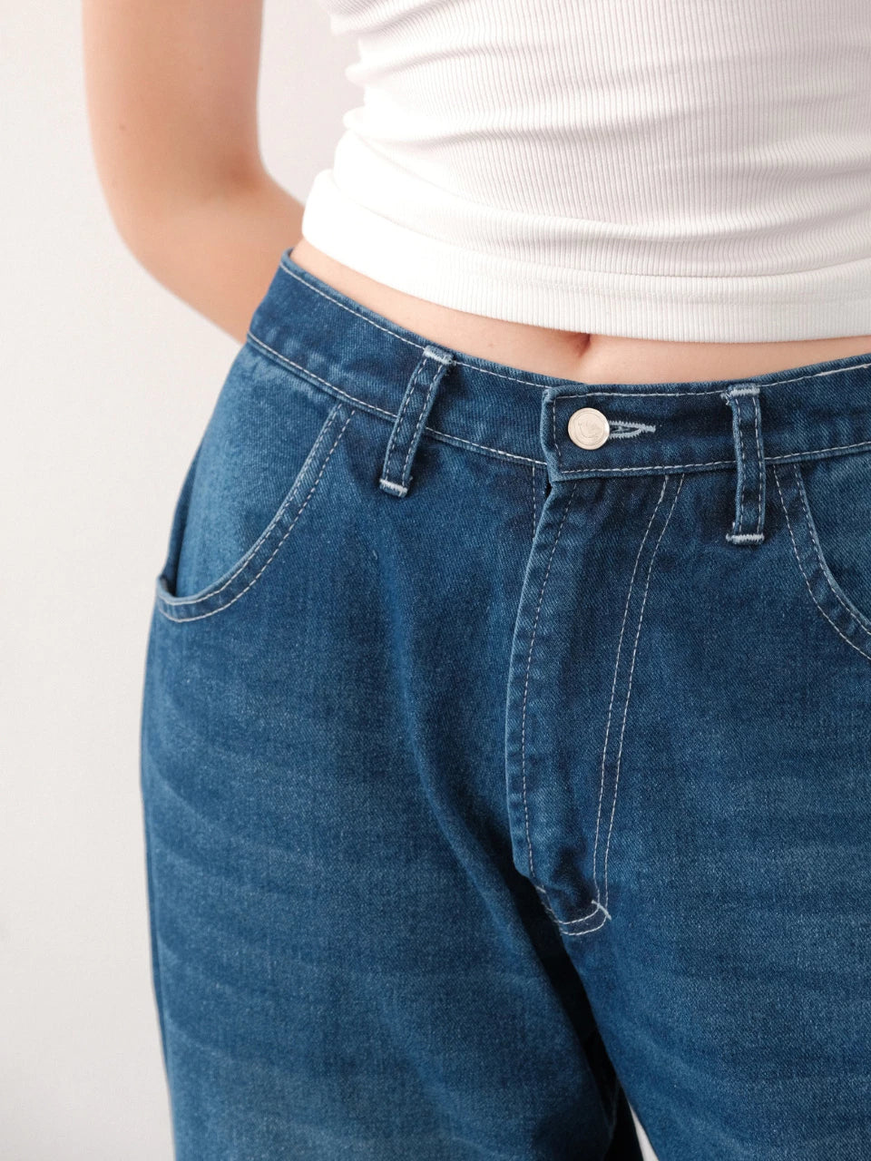 Noa Barrel Denim Jeans Pants - The Auctus