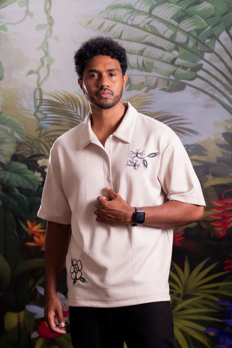 Nonaetal Arnoldi Whisper Top Shortsleeve Cream - Nona