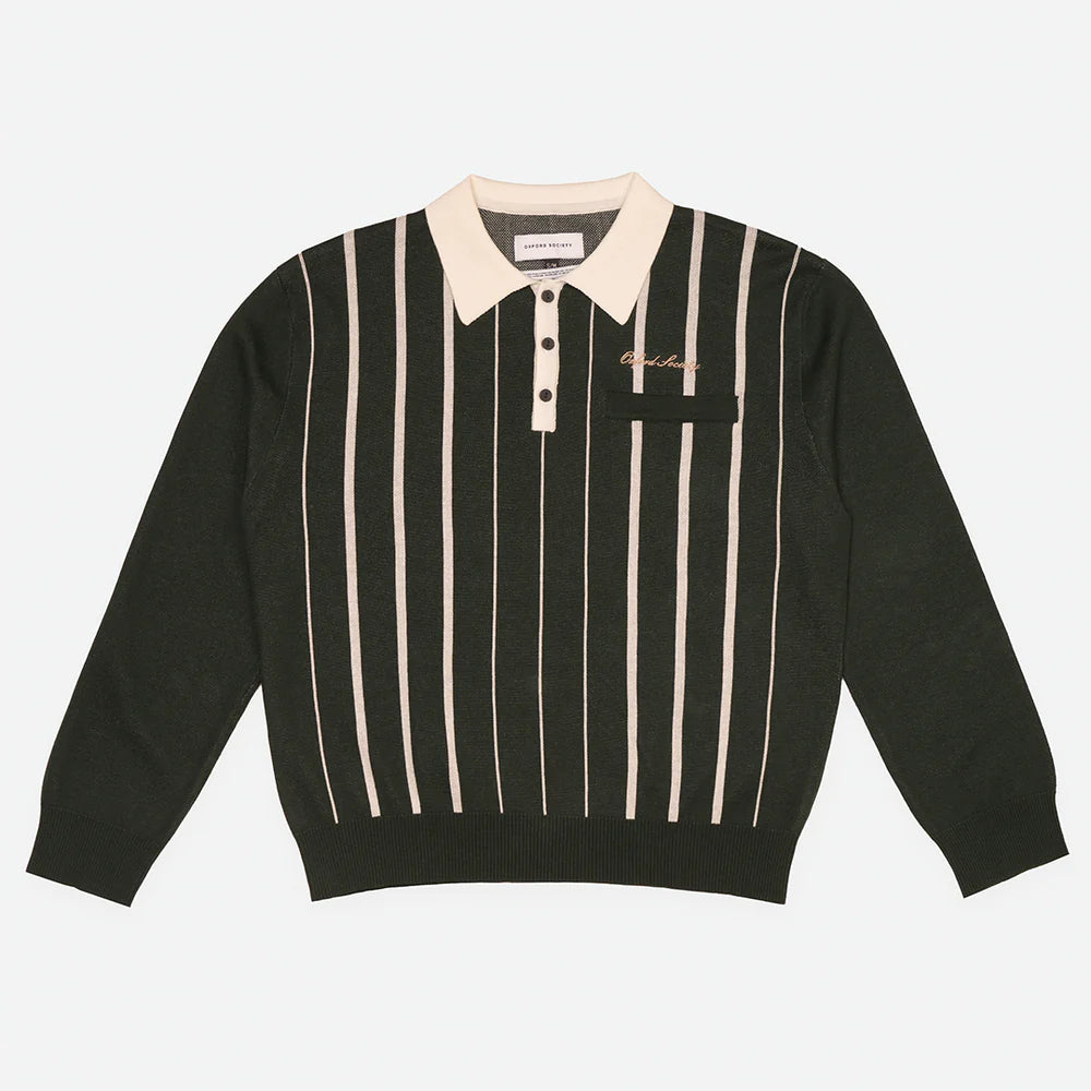 Osborne Knit Longsleeve Polo - Oxford Society