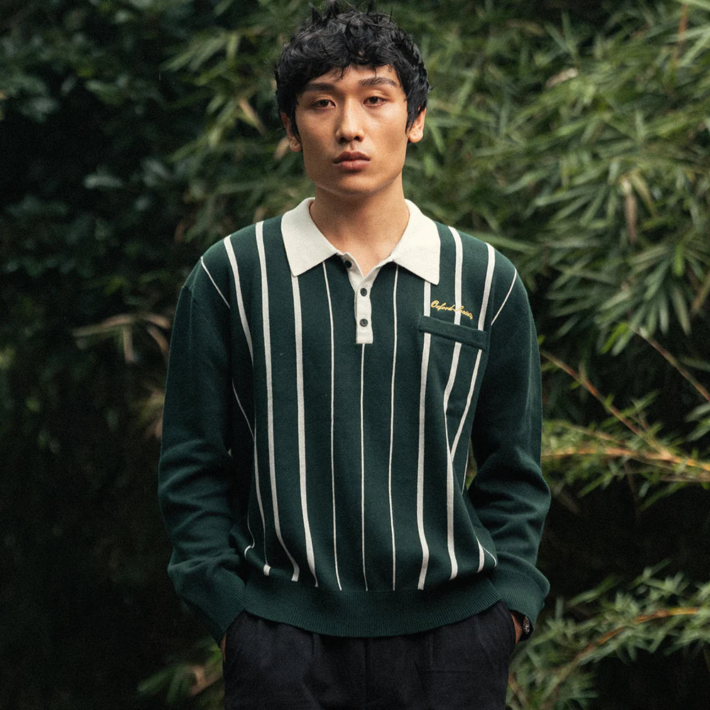 Osborne Knit Longsleeve Polo - Oxford Society