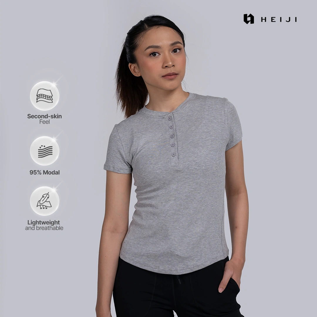 Softmuse Button Tee - Heiji Active