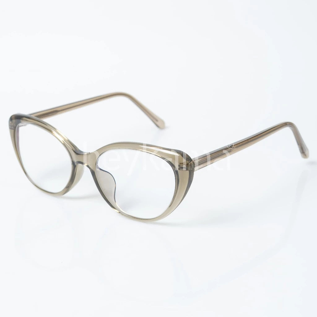Cat-eye glasses by Heykama on a white background