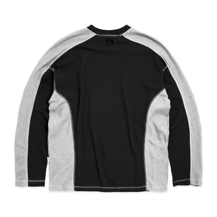 Nature Of Mind - Nom Waffle Crewneck Black