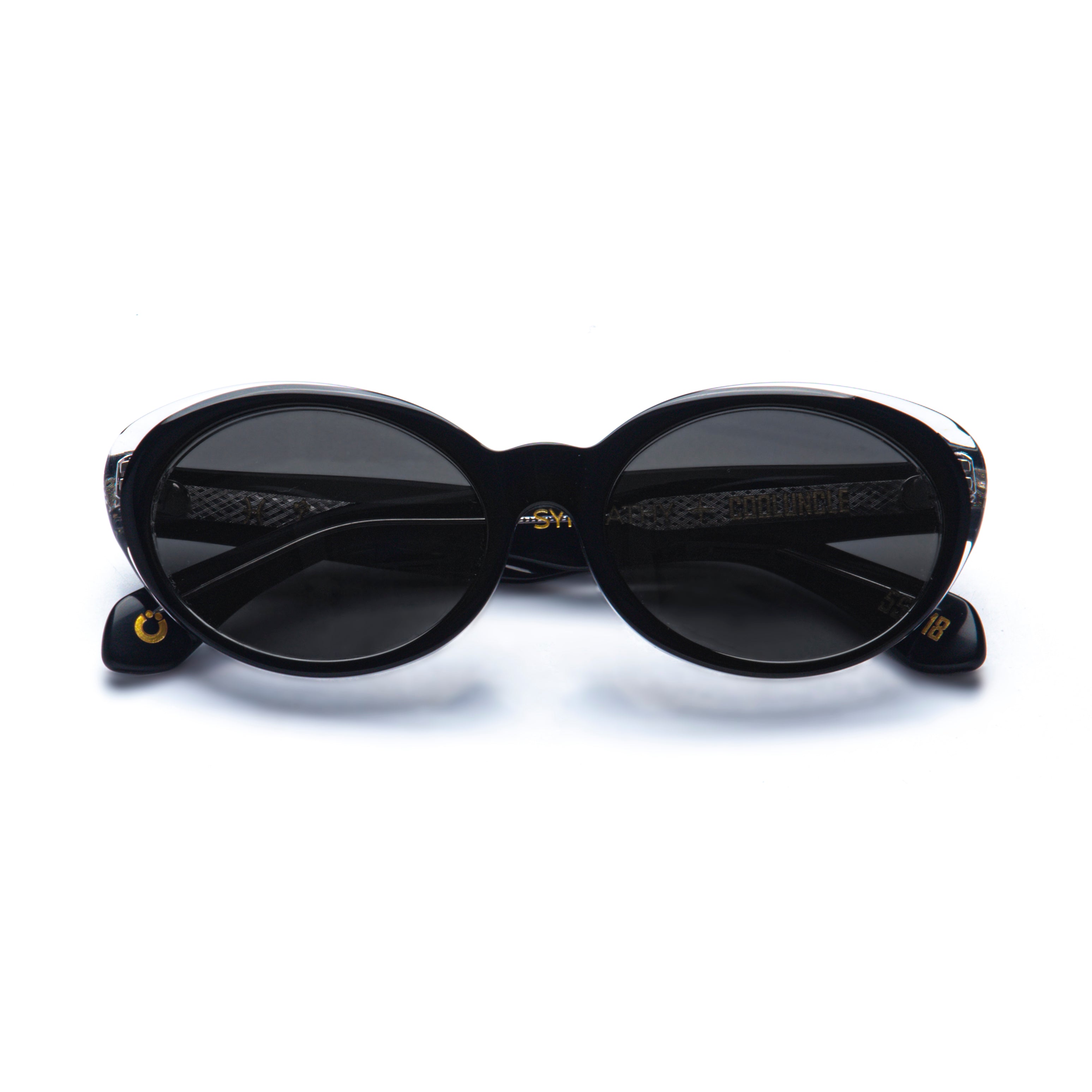 Acetate Sympathy Black Lens - Cool Uncle