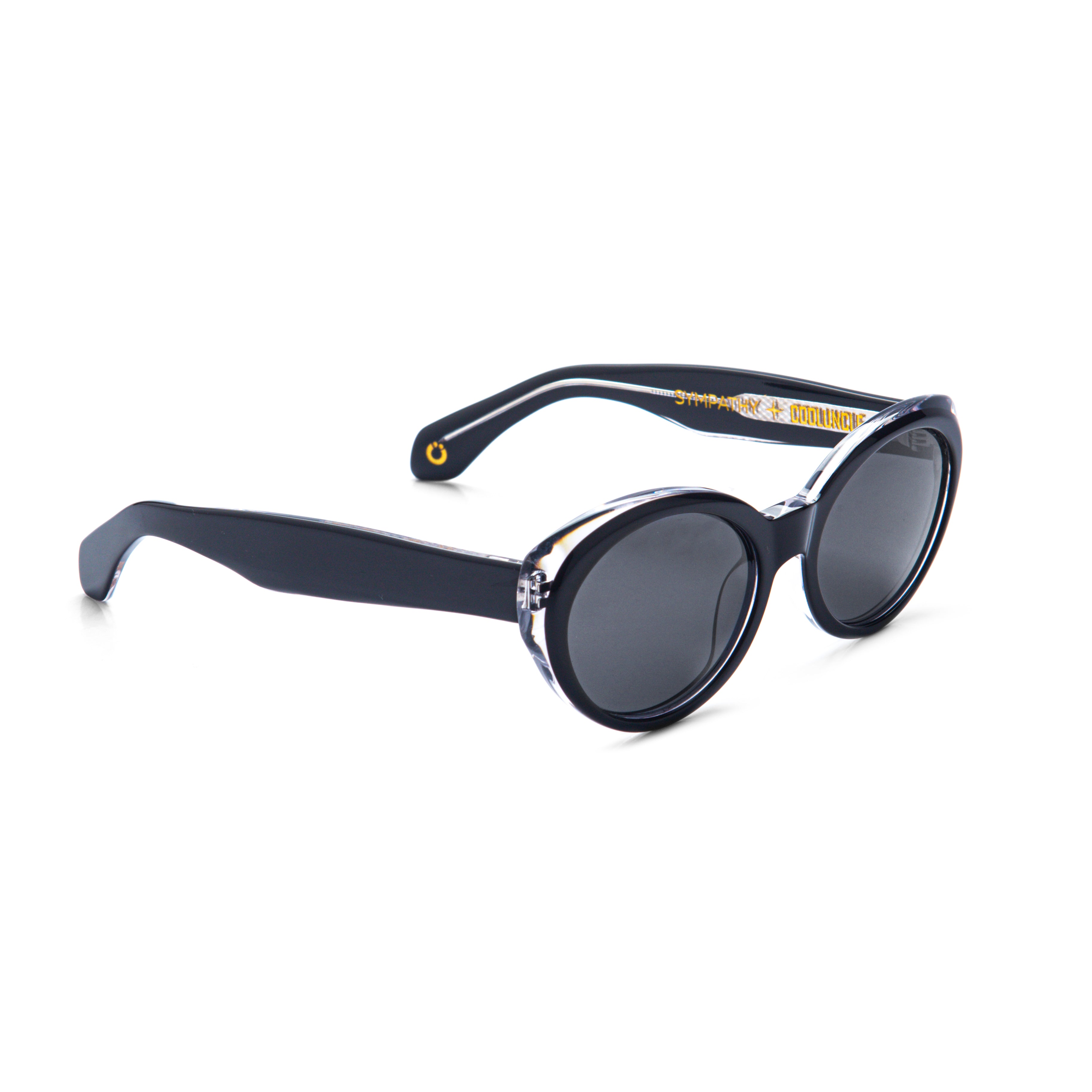 Acetate Sympathy Black Lens - Cool Uncle