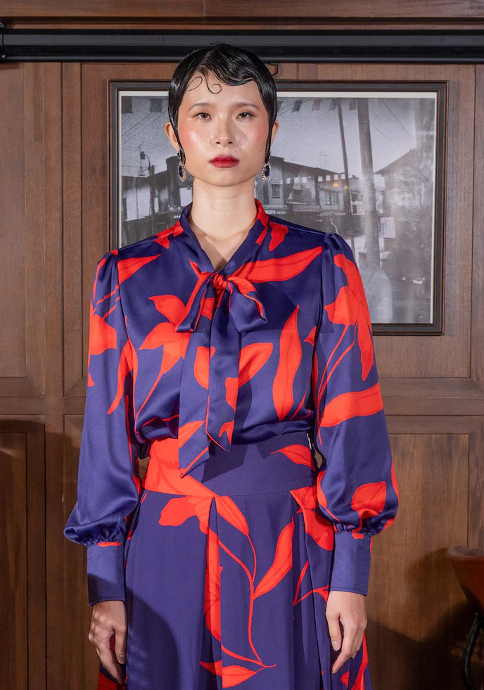 Jayne Shirt Red Midnight - Kyrra