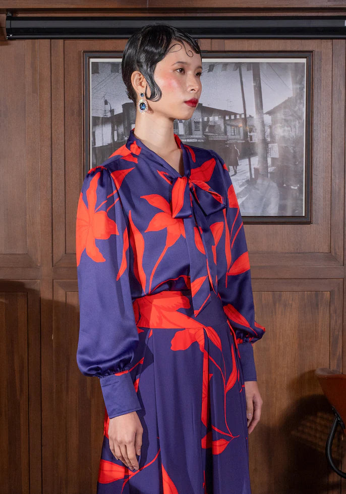 Jayne Shirt Red Midnight - Kyrra