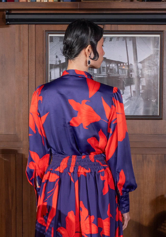 Jayne Shirt Red Midnight - Kyrra