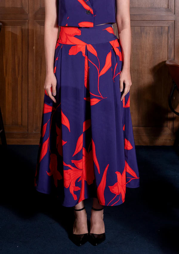 Erika Skirt Red Midnight - Kyrra