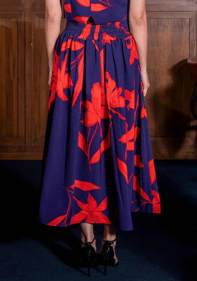 Erika Skirt Red Midnight - Kyrra