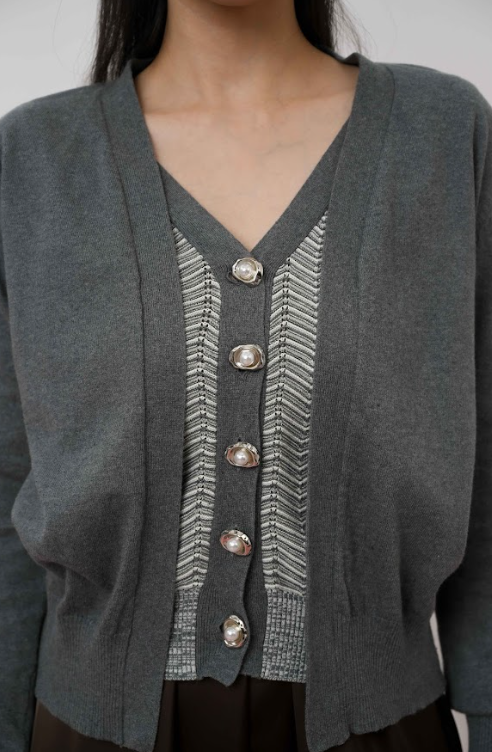 Silver Mist Cardigan - LR Studio