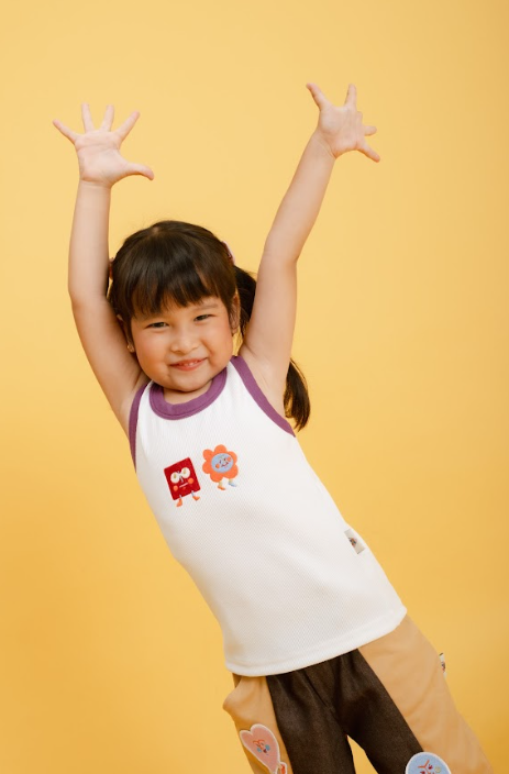 HGL Bambini - Vanilla White Rib Tank