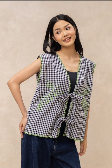 Bunny Vest Black - Saya Saya