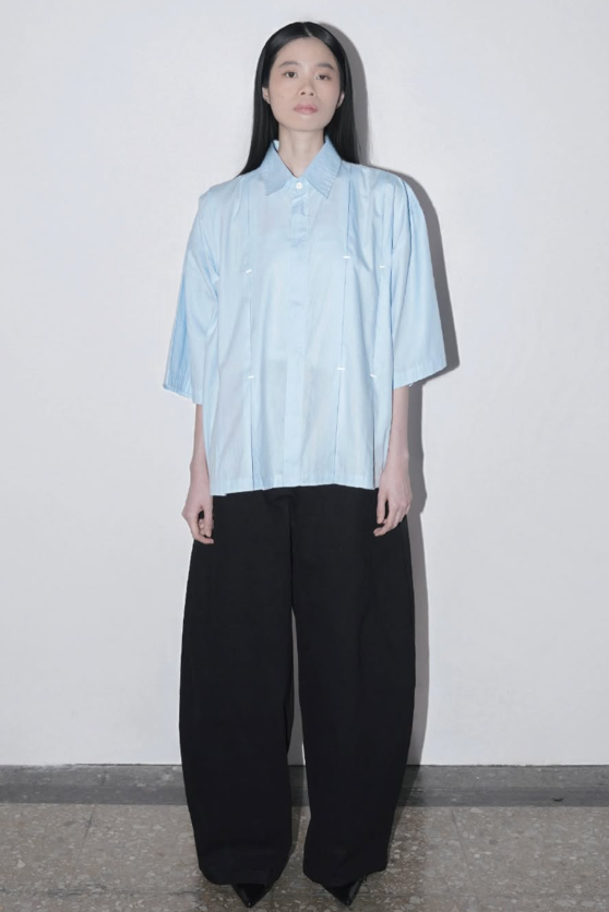 Rowane Pleats Shirt - Nylony