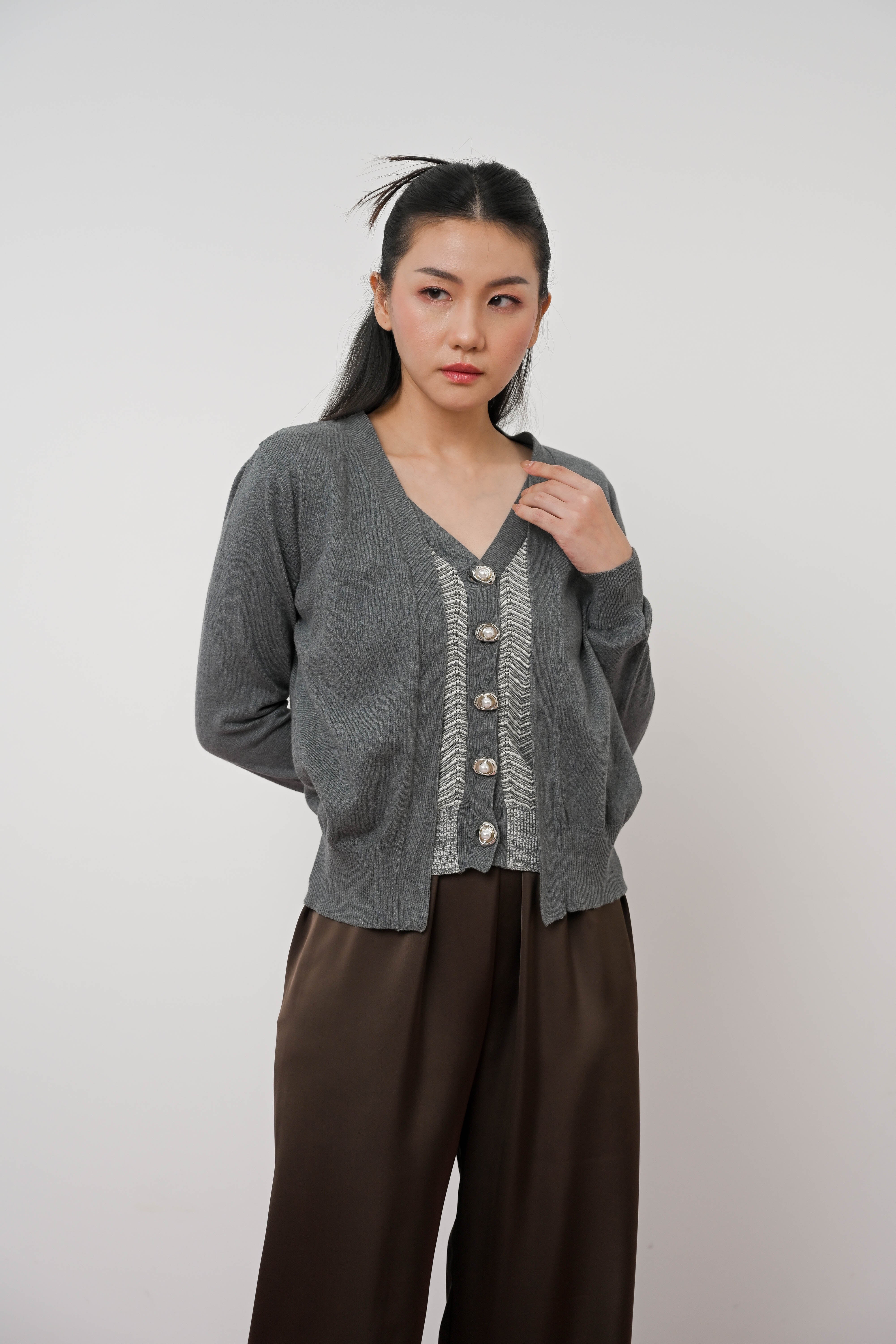 Silver Mist Cardigan - LR Studio