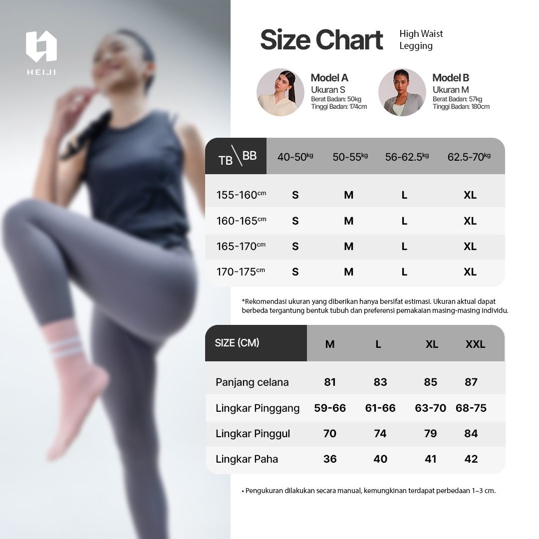 High Waisted Sports Leggings - Heiji Active