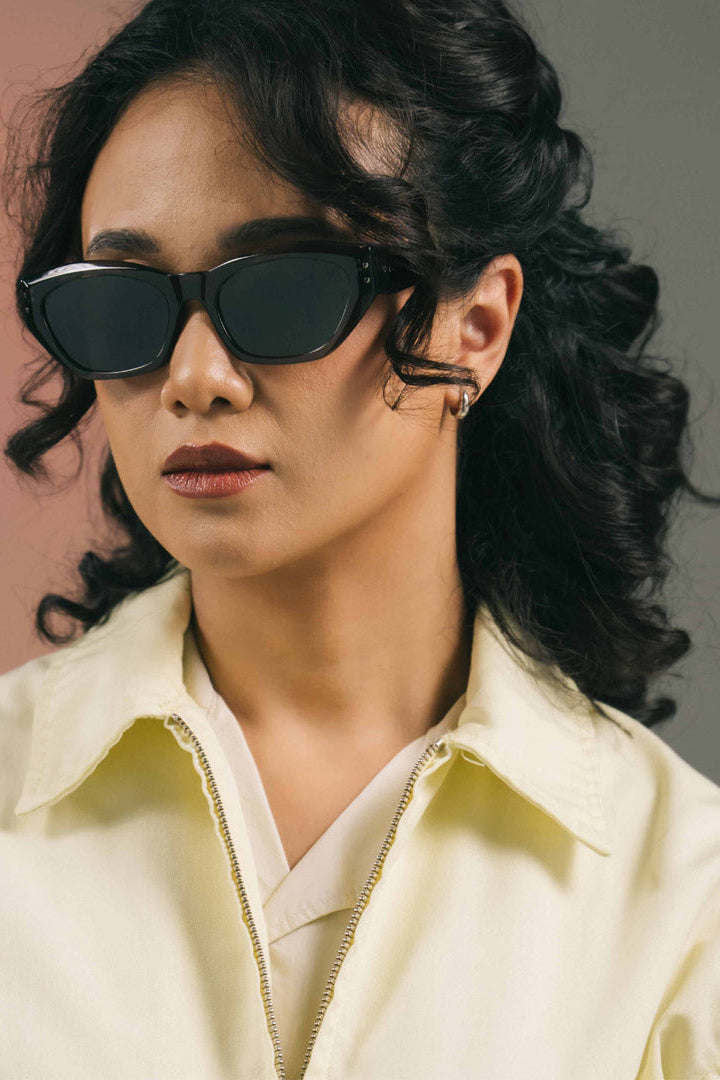 Acetate Spica Black Lens - Cool Uncle
