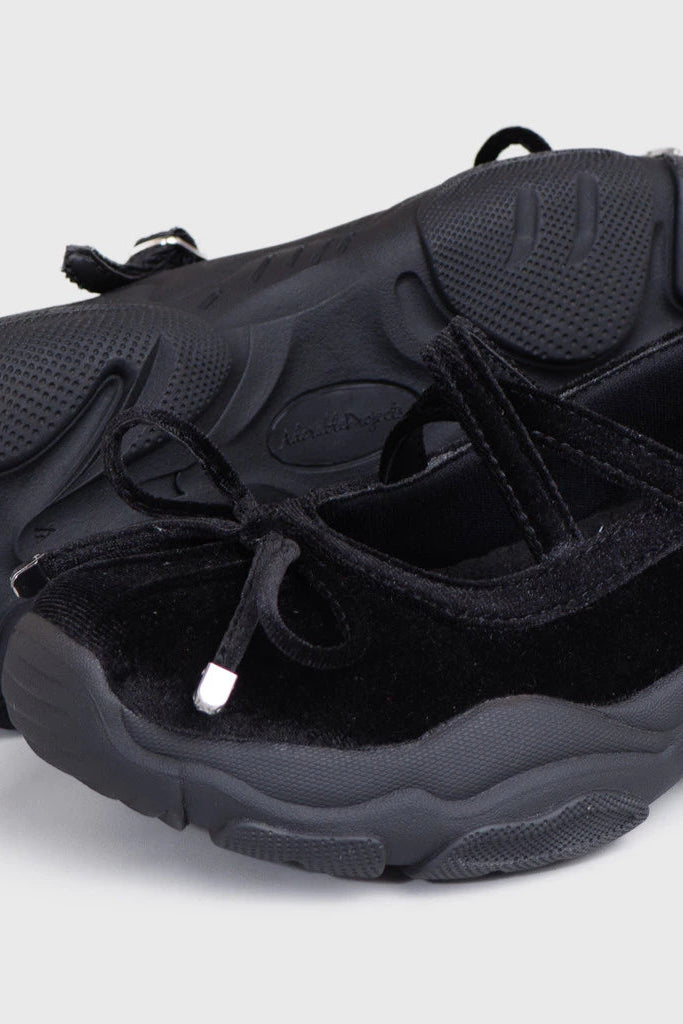 Swift Sneakers Ballerina Genuine Leather Black - Adorable Projects