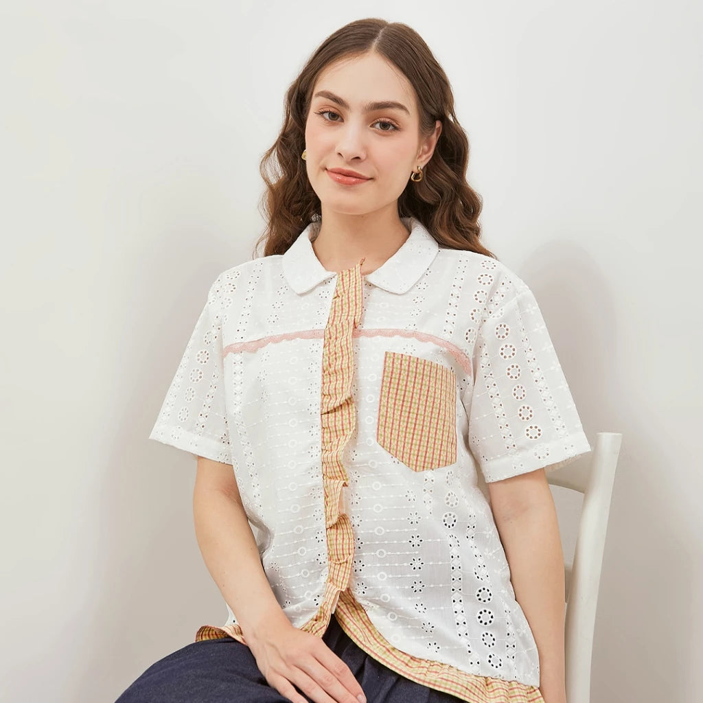 Tiana Shirt White - Curato Market