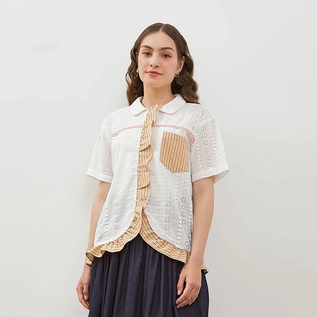 Tiana Shirt White - Curato Market