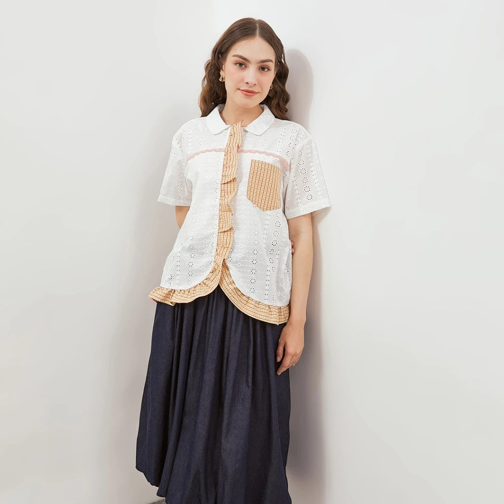 Tiana Shirt White - Curato Market