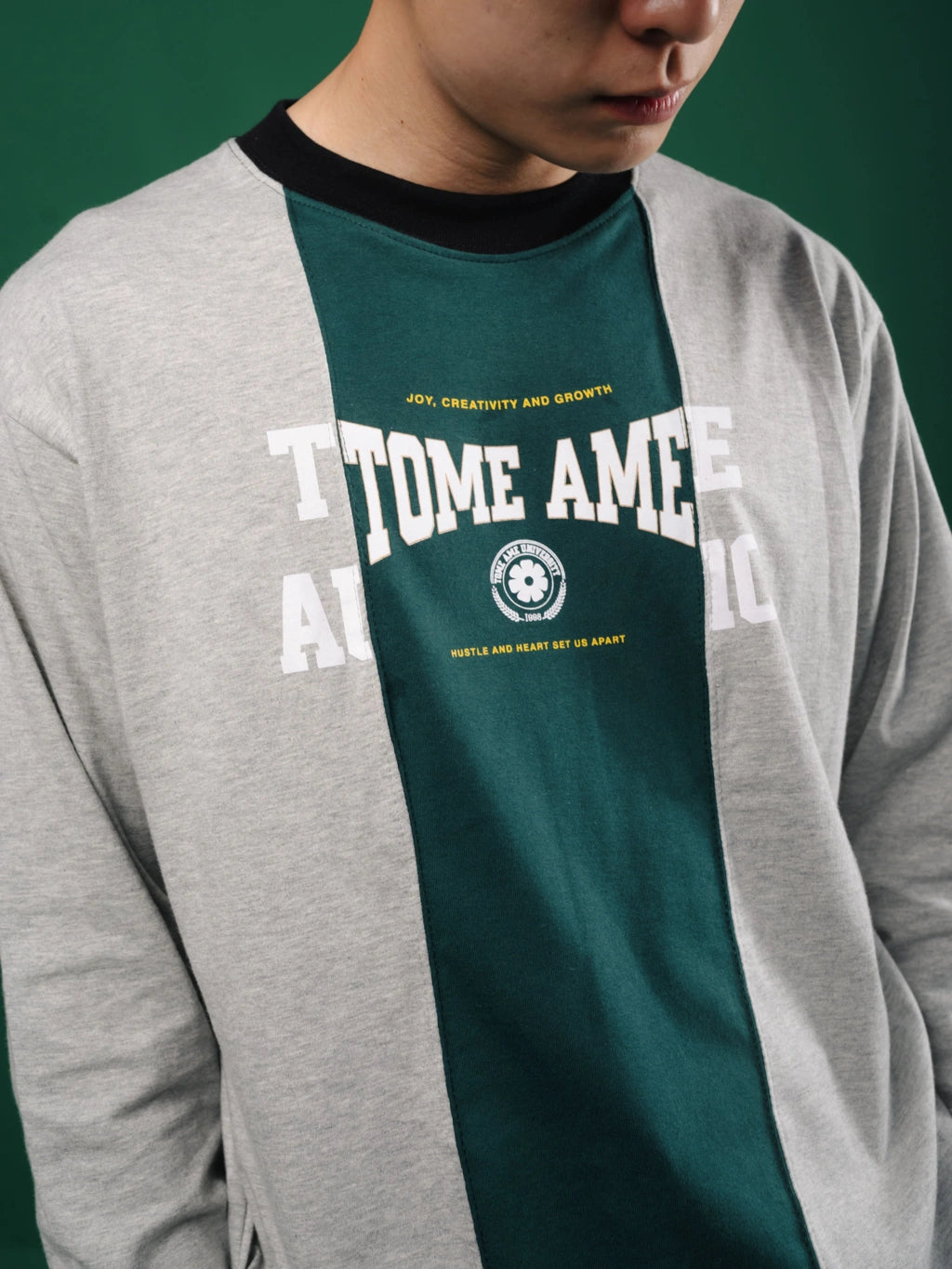 Tomo Longsleeve Misty Grey - Tome Ame
