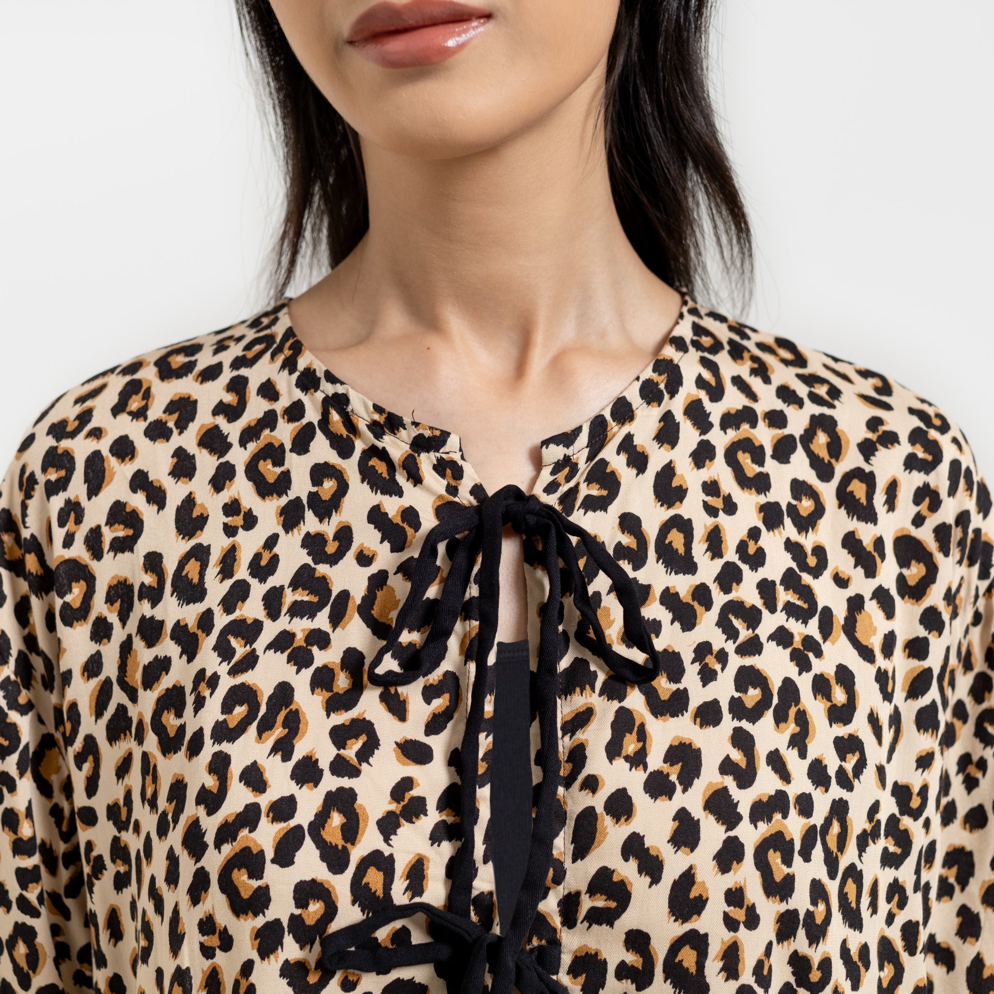 Leopard Shirt Cream - Saya Saya