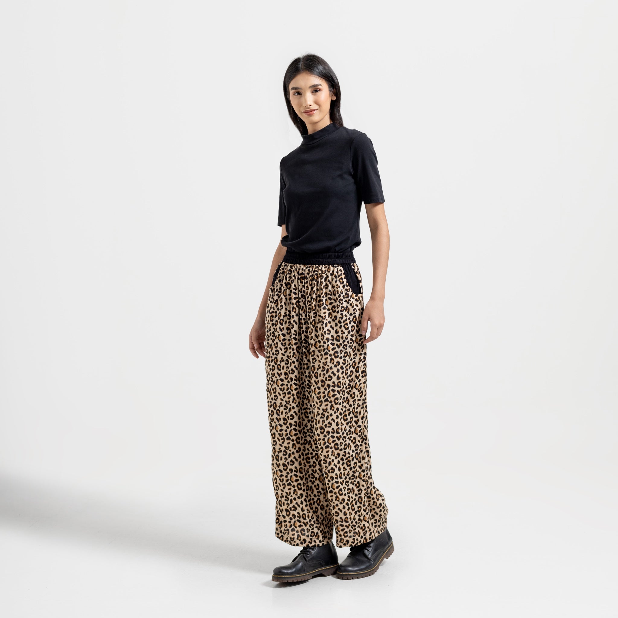 Leopard Pants Cream - Saya Saya