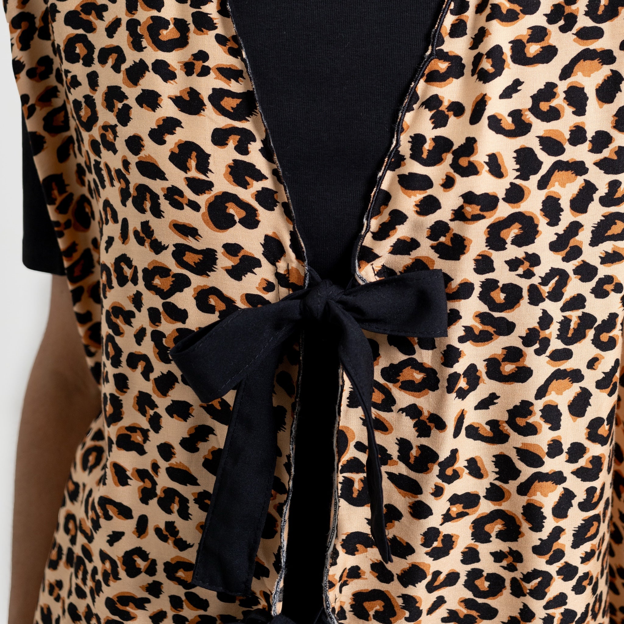 Leopard Vest Cream - Saya Saya