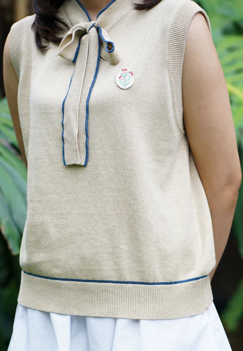 Nonaetal x Ify Seirama Sleeveless Knit Latte - Nona