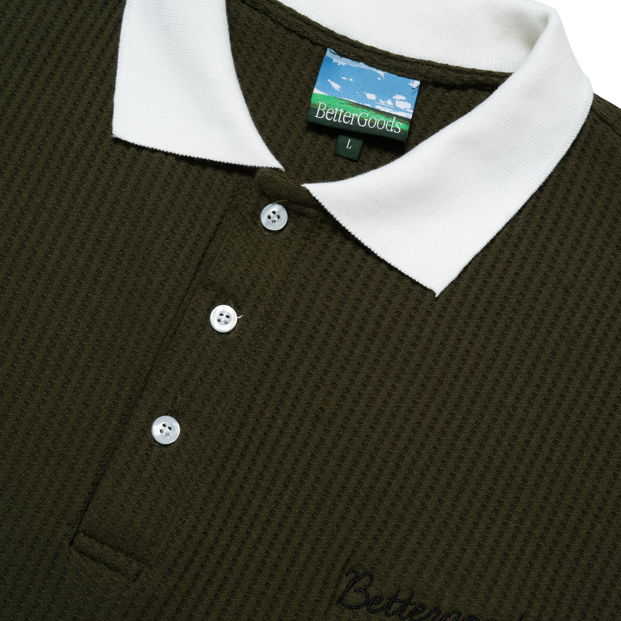Waffle Polo Shirt - Better Goods