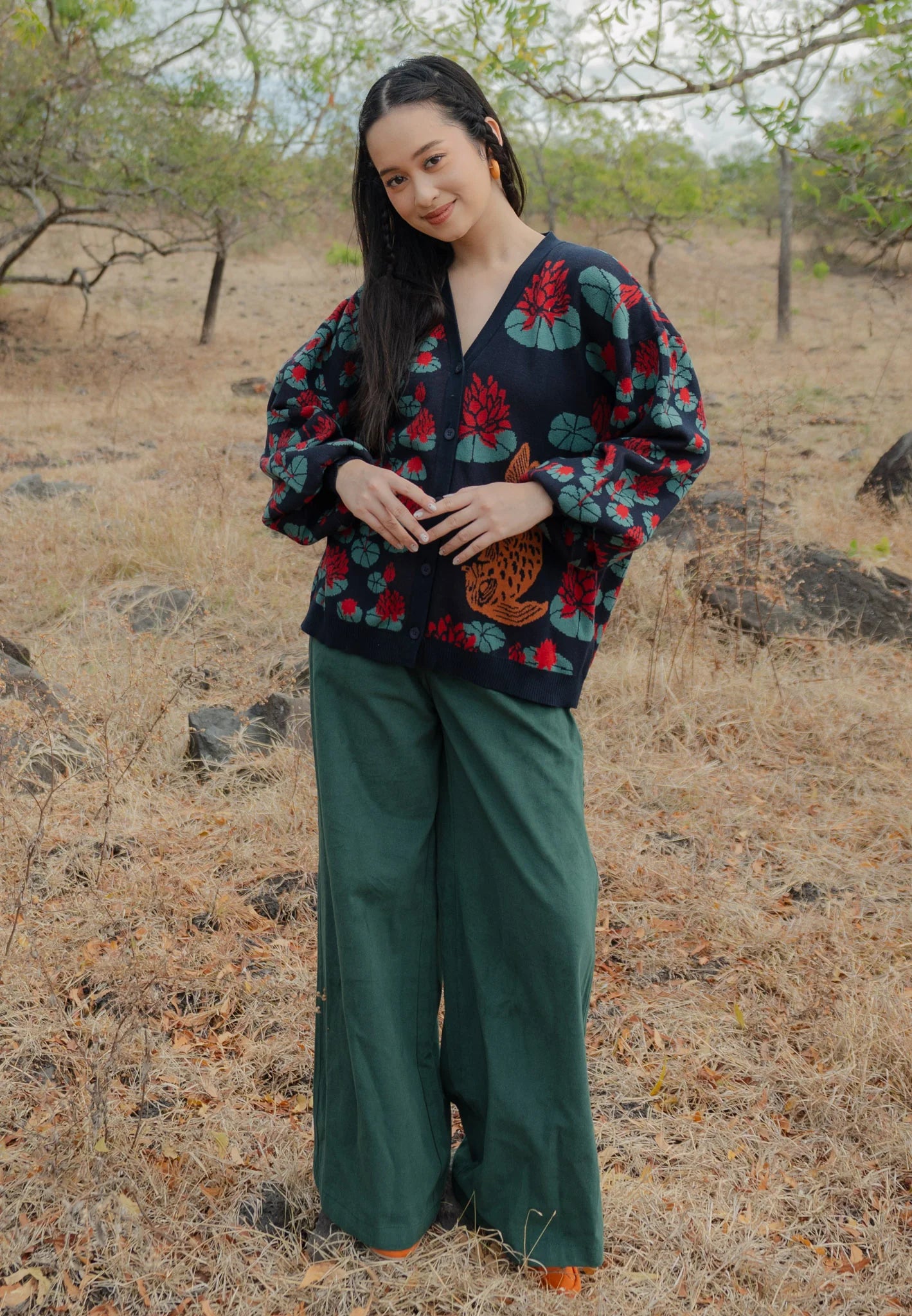 Nonaetal Orion Padwana Knit Cardigan - Nona