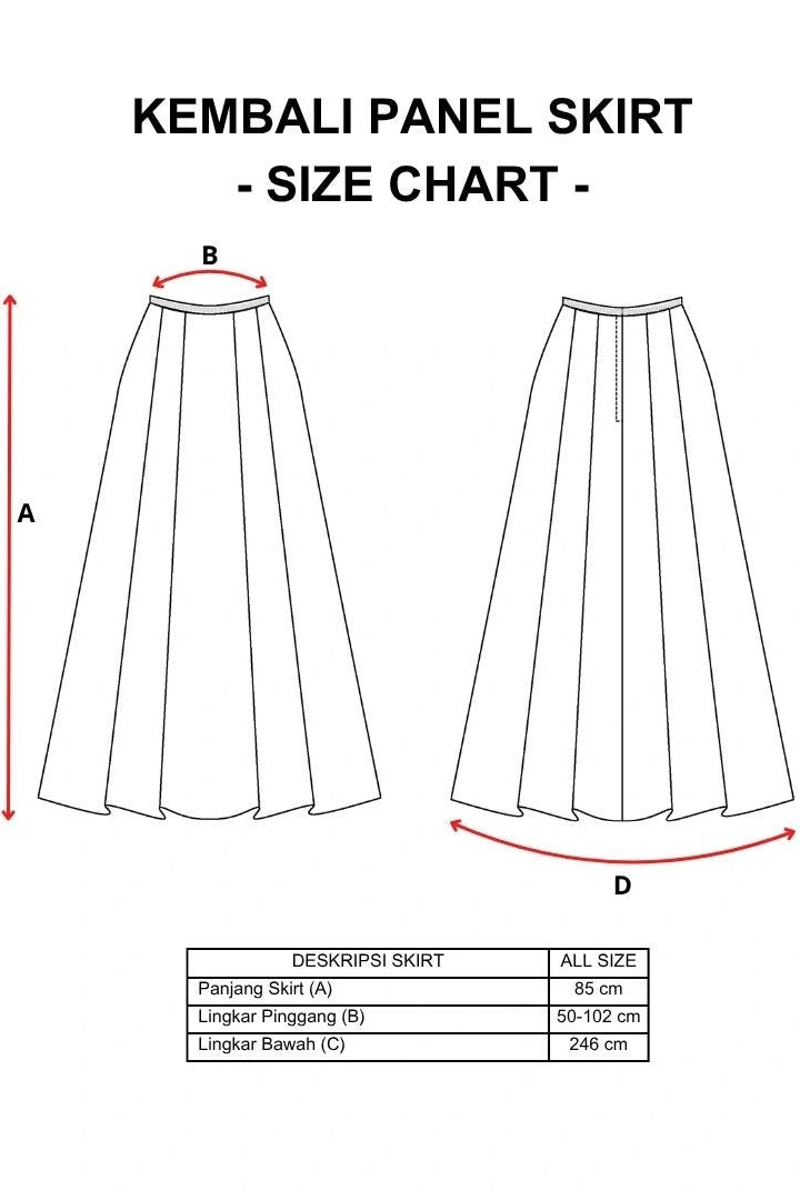 Kembali Panel Skirt - Damakara