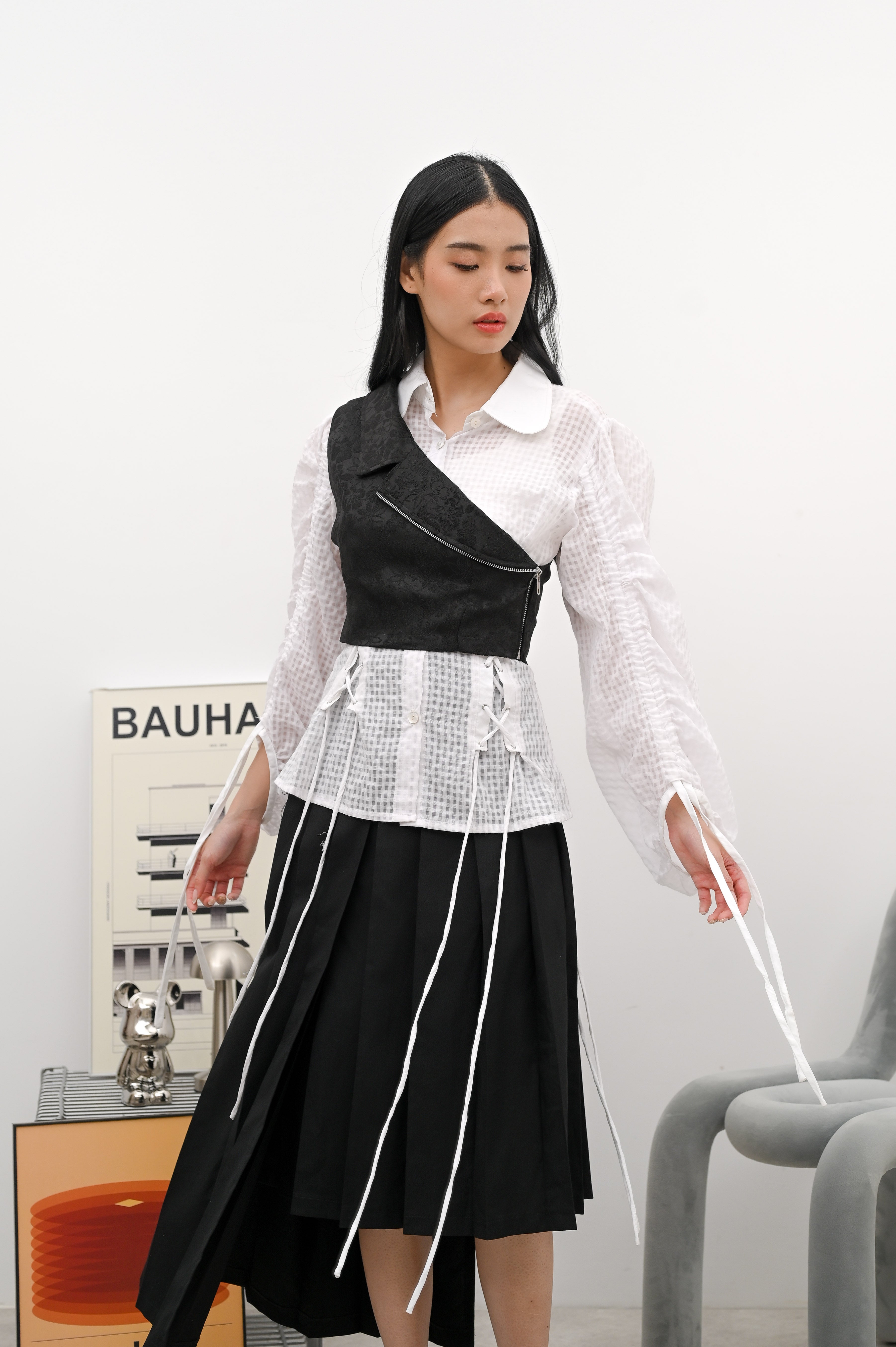 Junko Vest Black - Alexalexa