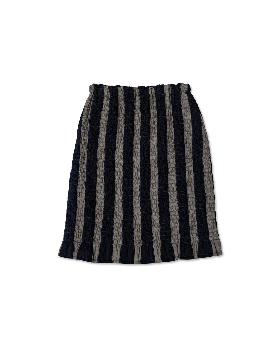 Smoga Mini Skirt Navy Grey - La Douche Vita