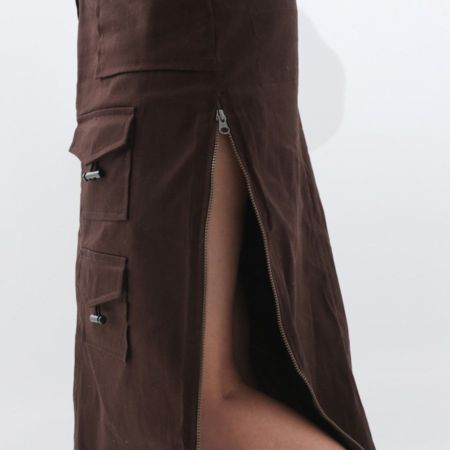 Rick Cargo Skirt Brown - Reise