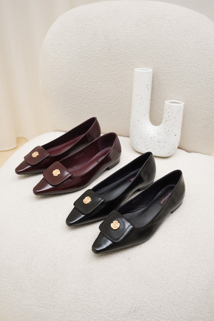 Bonita Flats Shoes - Vanilla Footwear