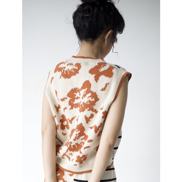 Flower x Stripes Vest - Samfu