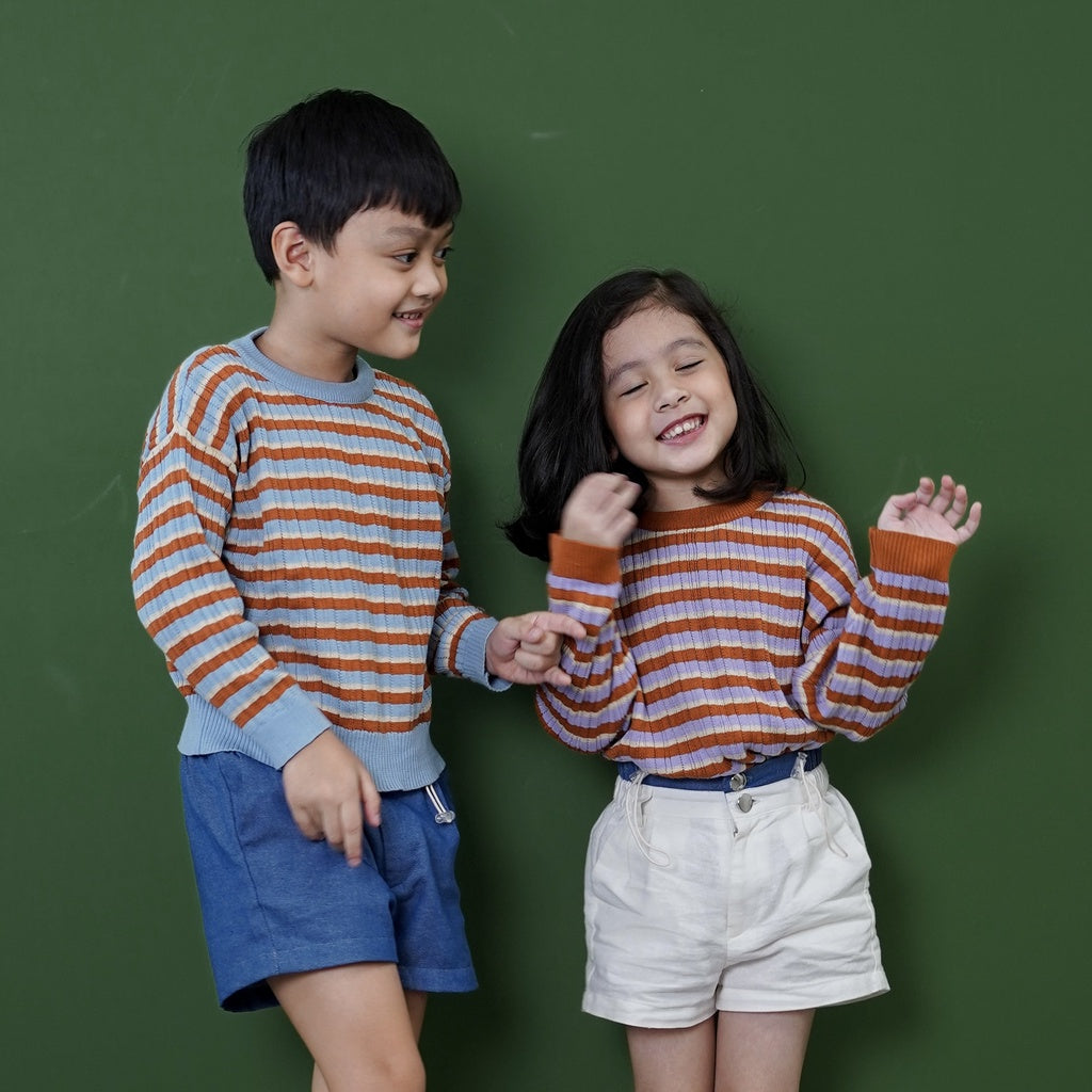 Ougi Sweater Blue - Sabine & Heem