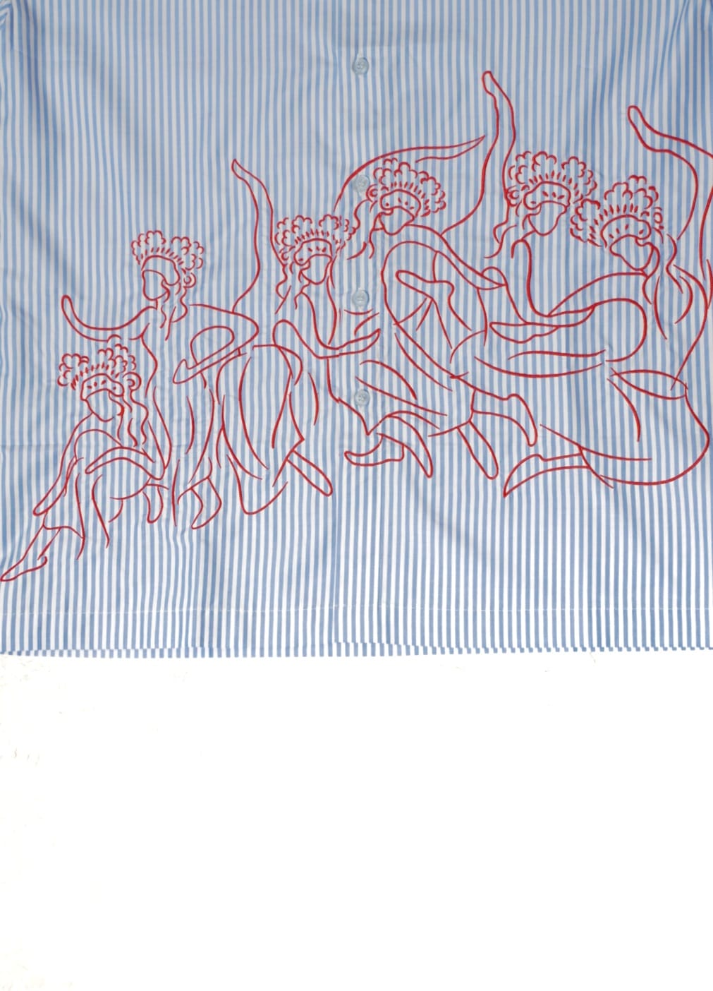 Samsara Shirt Biru - Manikan
