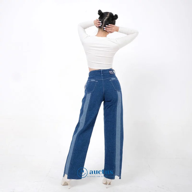 Laurent Stripe Pants Medium Blue - The Auctus