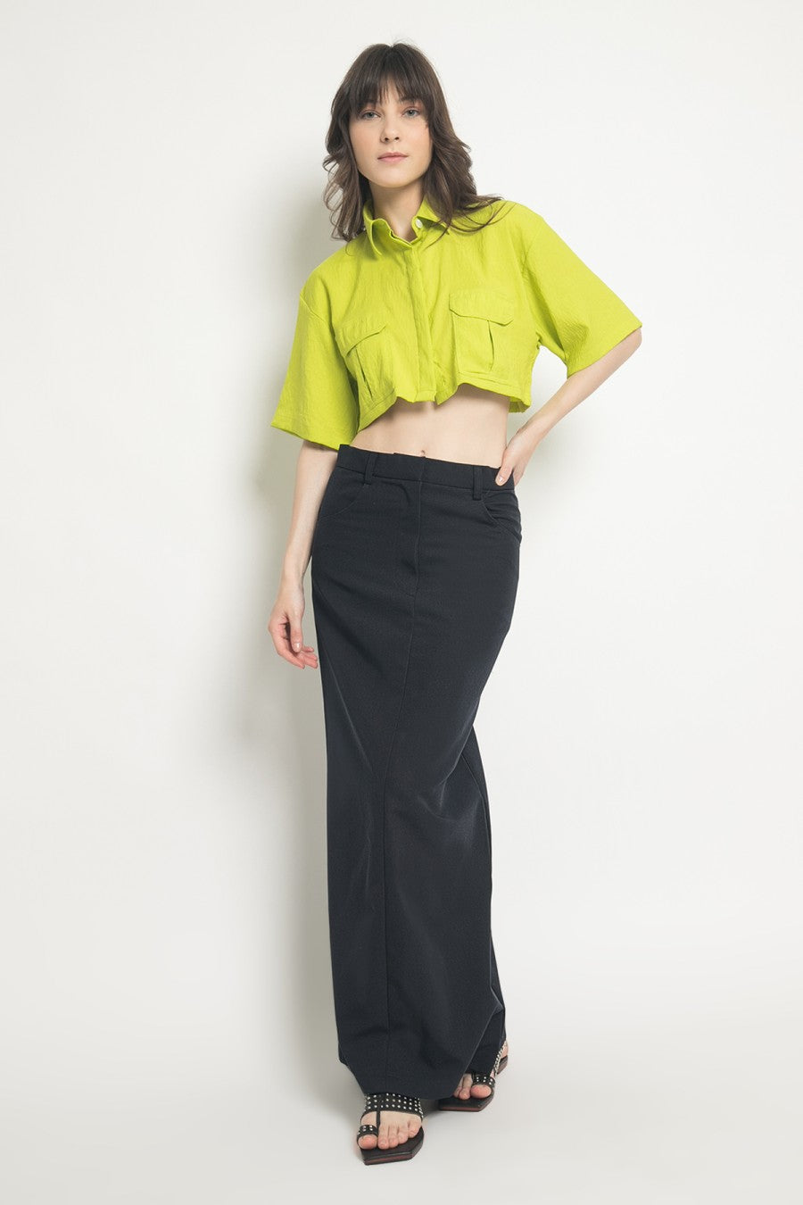 Carter Maxi Skirt Black - Alexalexa