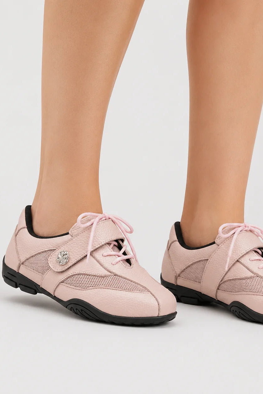 Rianna Sneakers Genuine Leather Pink - Adorable Projects