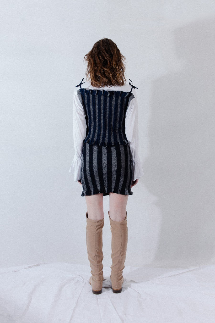 Smoga Vest Navy Grey - La Douche Vita