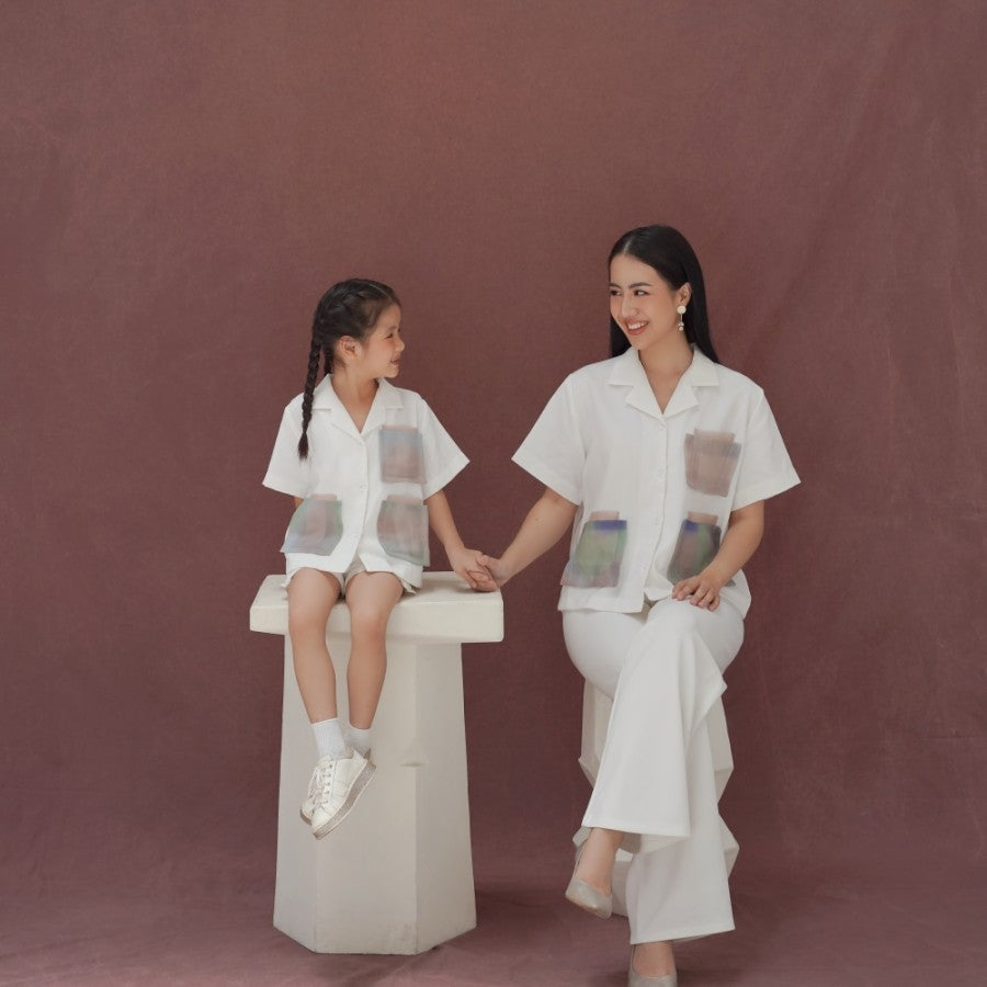 Acer Denim White Kids Shirt - LR Studio
